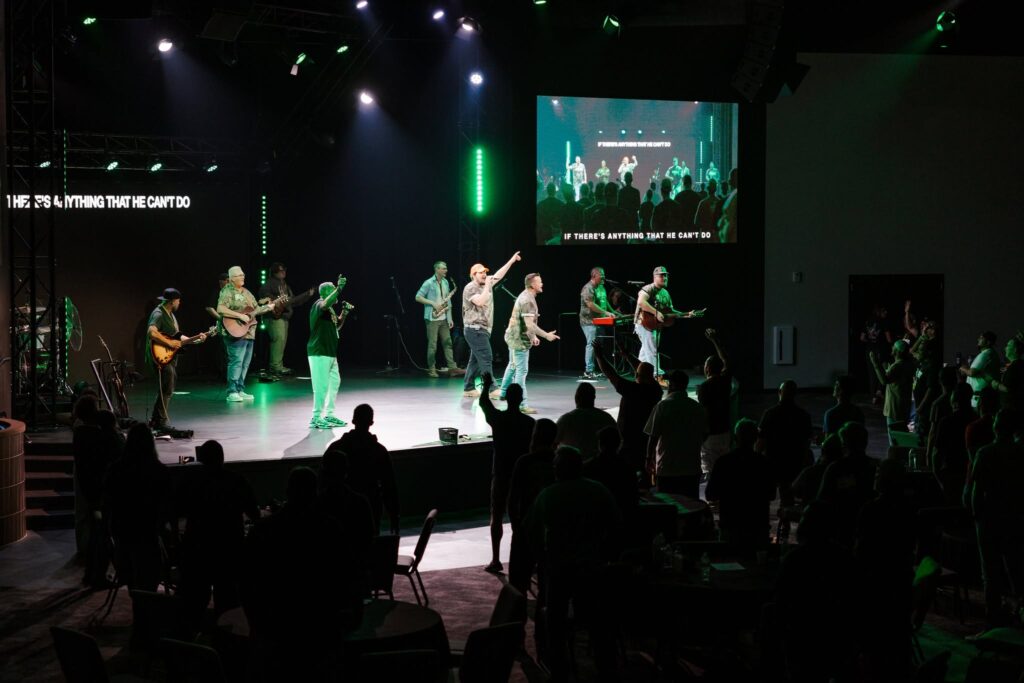Men attending the conference